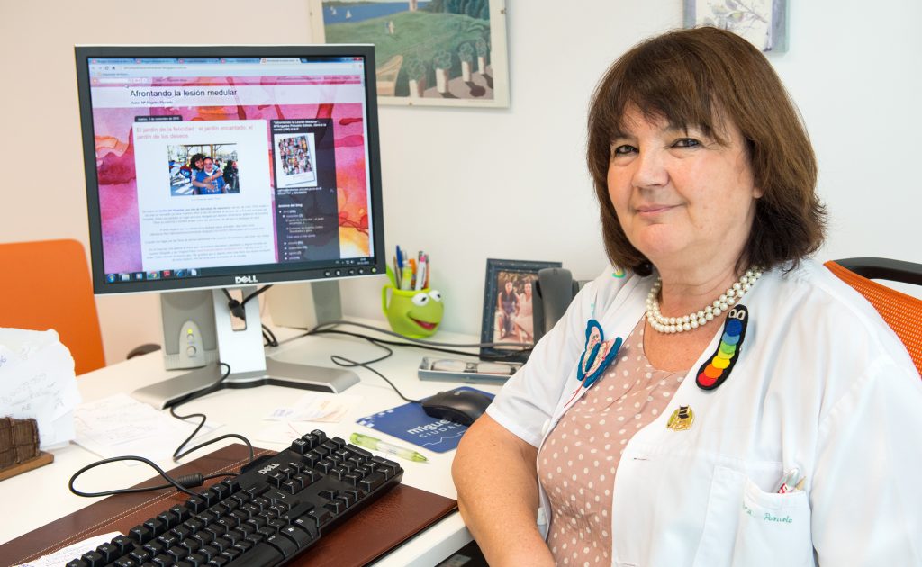 Mª Ángeles Pozuelo, Psicóloga del Hospital Nacional de Parapléjicos y creadora del Blog "Afrontando la lesión medular".  (Foto: Carlos Monroy)