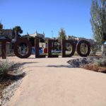 letras letrero toledo paseo rosa