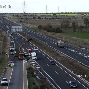 Fallece un hombre en la A-5, a la altura de Talavera, tras el choque entre un camión y un turismo