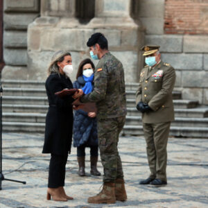 La alcaldesa y la ministra de Defensa agradecen al Ejército de Tierra su intervención en la ciudad tras el temporal ‘Filomena’