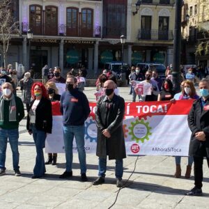 Los líderes nacionales de UGT y CCOO en Toledo: "El problema de la ciudadanía no es cuánto tiempo tarda el PP de Madrid en comerse a Ciudadanos, sino el empleo o la pandemia"