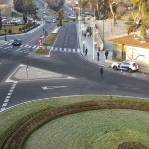 Corte de tráfico en Bisagra por la rotura de una tubería de abastecimiento de agua