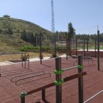 Dominadas, flexiones o abdominales: Santa Bárbara estrena el quinto parque de 'street workout' de Toledo