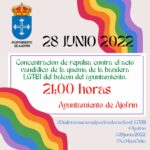 Ataque homófobo en el Día del Orgullo LGTBI: queman la bandera arco iris de Ajofrín
