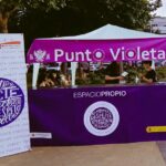 'Toledo libre de violencias machistas', lema del Punto Violeta instalado en las Fiestas del Polígono