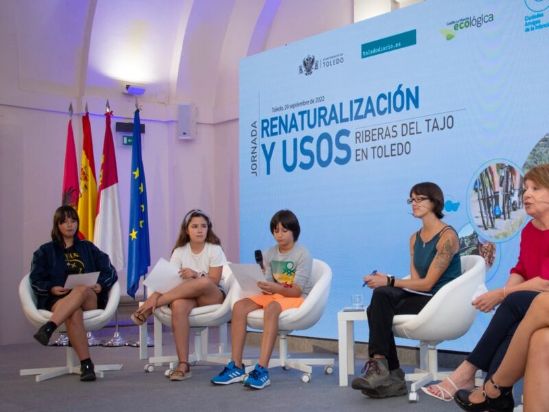 Así quieren los niños y niñas de Toledo recuperar el río Tajo: "Somos conscientes de lo contaminado que está y del poco caudal"
