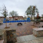 Nueva imagen para la plaza de La Calera en el Poblado Obrero con otra área infantil, elementos biosaludables y zona picnic