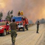 Bomberos de la provincia de Toledo participan en las labores de extinción de los incendios forestales de Chile
