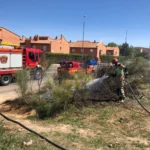 Los bomberos de Toledo han detectado dos fuegos en la vía Tarpeya
