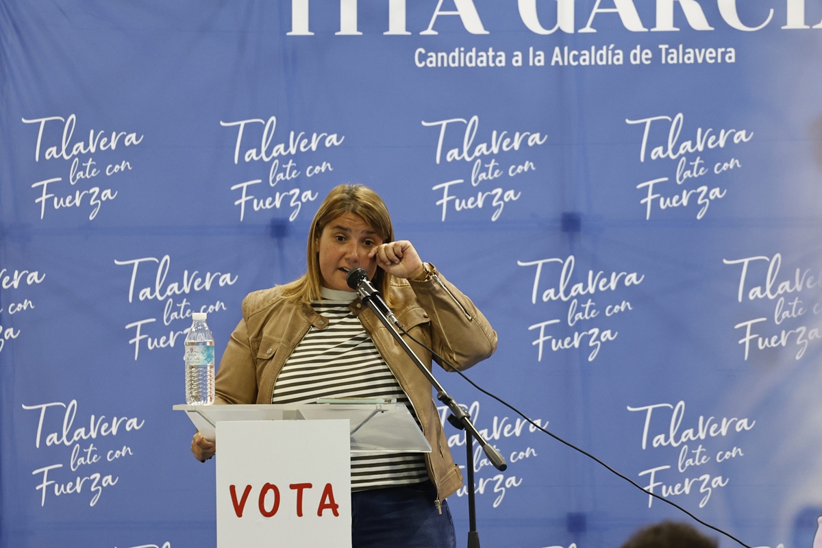 Tita García reivindica la mayoría del PSOE y pide al PP que no pacte con Vox "para evitar que Talavera se vaya hacia el extremismo"