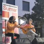 El fandango flamenco de Sumar en el barrio talaverano de Patrocinio: "Mejoraremos las vidas, vidas de gente sencilla"