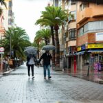 lluvia temporal tiempo paraguas tormenta