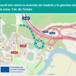 Afectaciones al tráfico entre la avenida de Madrid y la glorieta del Salto del Caballo por obras de humanización, en Toledo