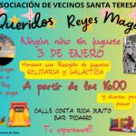 Evento solidario de vecinos y comerciantes del barrio de Santa Teresa para recoger juguetes