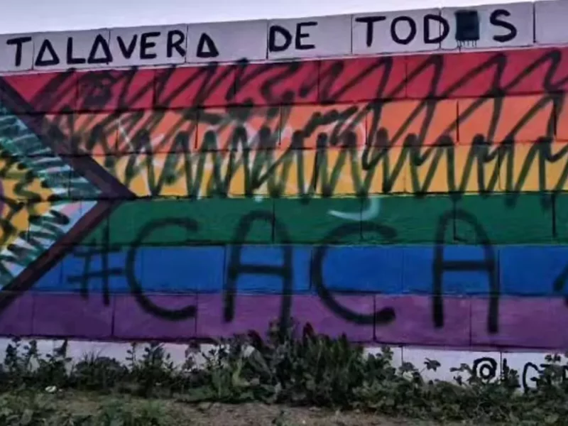 Un mural LGTBI en Talavera, vandalizado por cuarta vez en menos de un año: "Esto es sistemático"