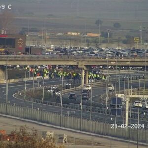 Las protestas agrarias provocan un corte en la A-42 en sentido Toledo