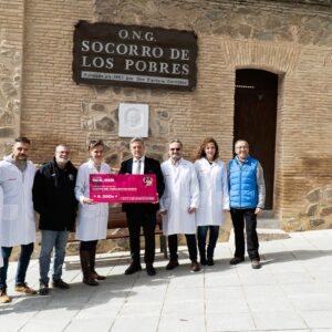 La Fundación Soliss hace entrega de los 4.300 euros recaudados en la San Silvestre Toledana para la ONG Socorro de los Pobres