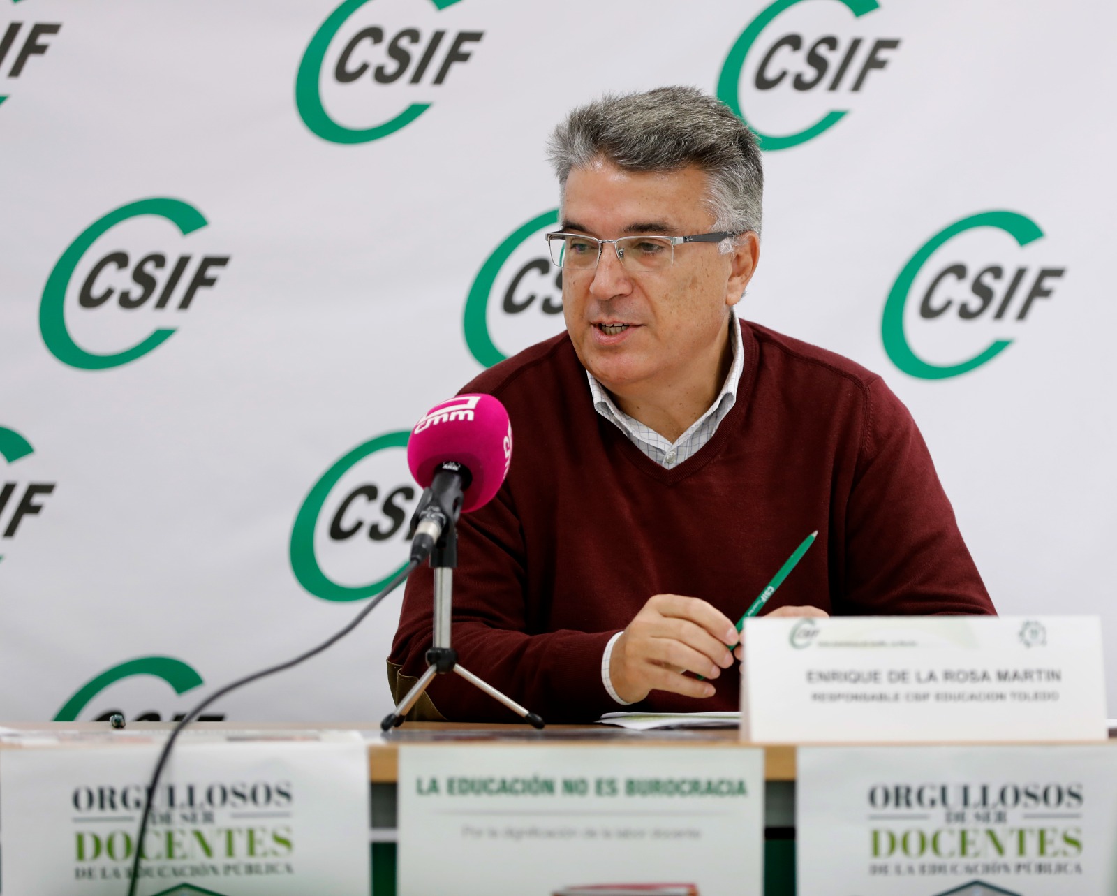 Enrique de la Rosa se convierte en el nuevo presidente de CSIF Toledo