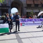 El apoyo al pueblo palestino se solapa con cantos católicos en Toledo: "Es una irresponsabilidad permitir dos actos en el mismo espacio"