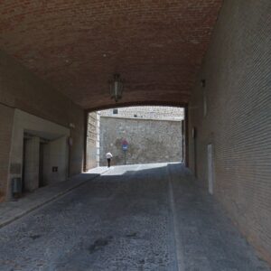 Corte de tráfico en la plaza Horno de la Magdalena por obras en el Túnel de Sindicatos