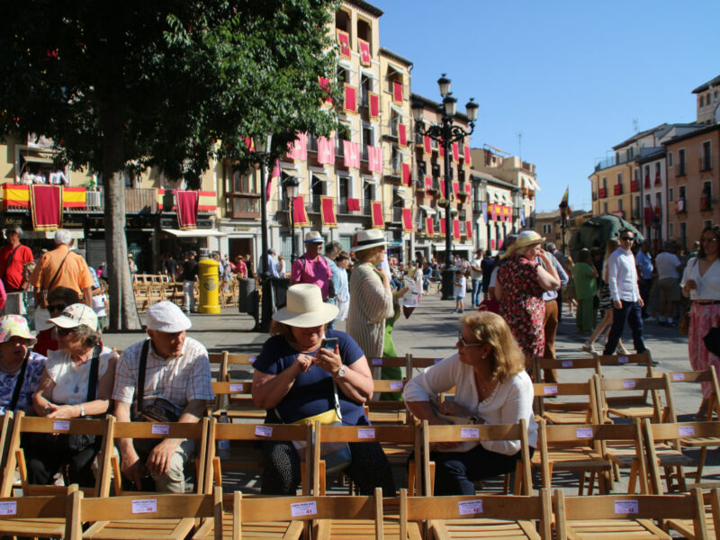 La venta de las sillas del Corpus en Toledo estará disponible el 26 de mayo por un precio de 11 euros