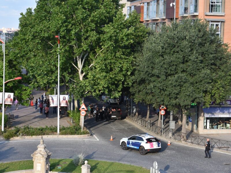 La cebra de Santa Bárbara donde el peatón es figurante