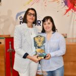 La nadadora de Down Toledo Iris Agudo, premiada con el Premio Diputación de Toledo en la XXX Gala del Deporte provincial. - DIPUTACIÓN DE TOLEDO