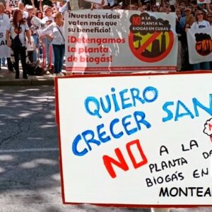 Movilización de "David contra Goliat" en Montearagón por el proyecto de una planta de biometano