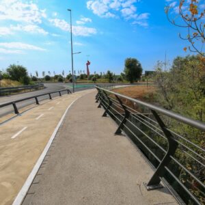 Finalizan las obras del nuevo itinerario peatonal y carril bici de Toledo