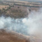 Un incendio en Vega de Escalona obliga a cortar la N-403 por el humo, pero ya ha sido extinguido