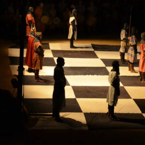 Un tablero de ajedrez humano o recreaciones históricas para celebrar un año más Consuegra Medieval