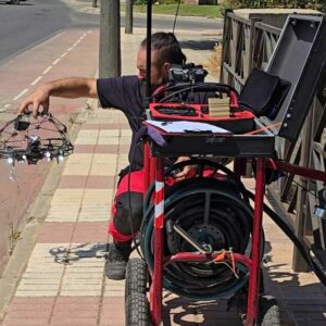La localidad de Mora realiza una inspección de colectores usando drones especializados