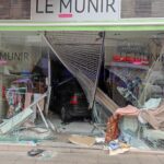 Un coche se empotra contra un local en el toledano barrio de Santa Teresa