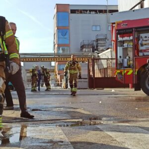 Explosión en uno de los depósitos de la empresa química Alcaliber en el Polígono industrial de Toledo