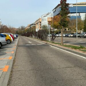 PP y Vox hacen de pago, por sorpresa, decenas de plazas de aparcamiento en la avenida de Europa