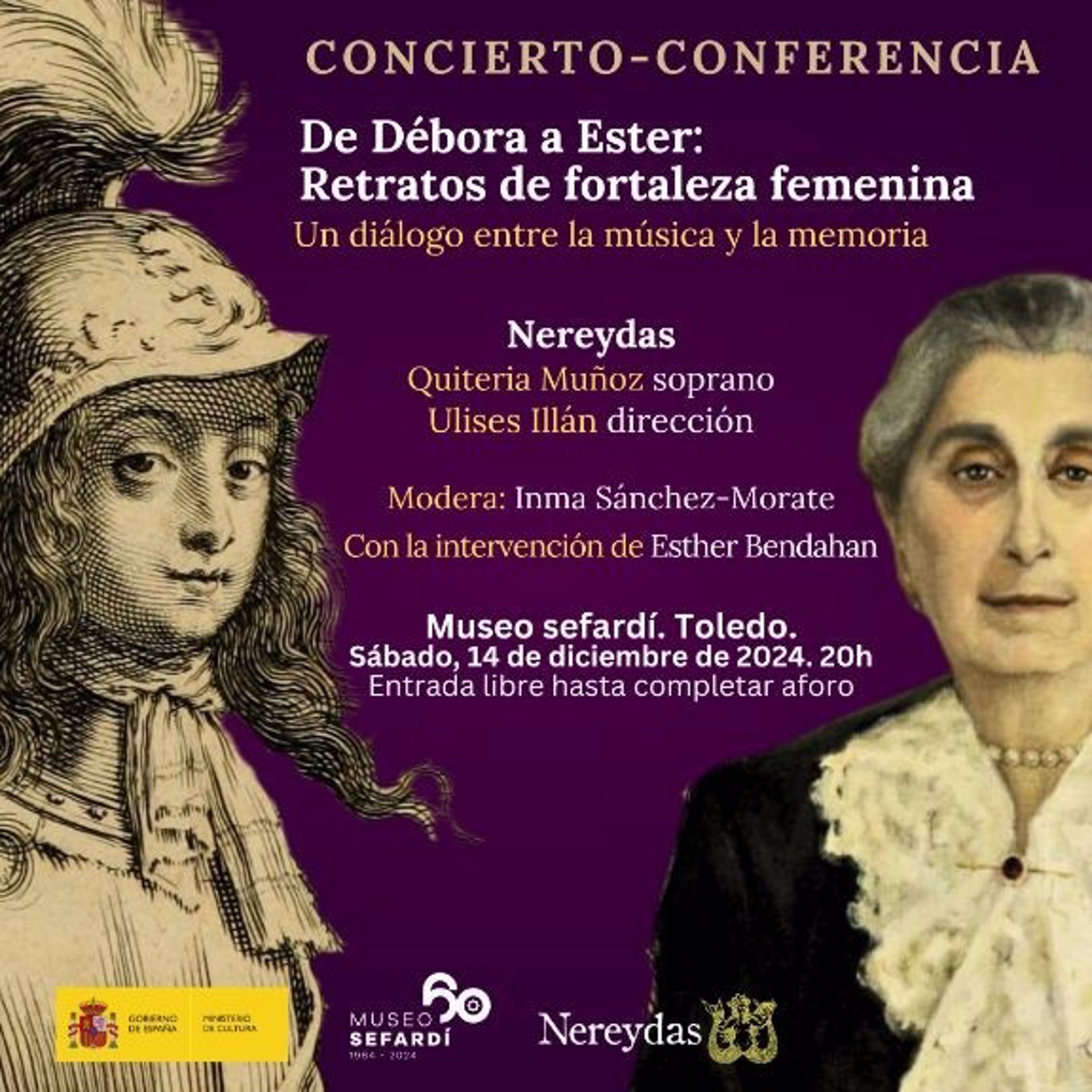 Un diálogo entre la música y la memoria en el Museo Sefardí para rescatar retratos de fortaleza femenina