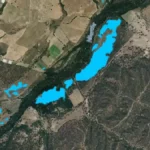 Inundación del río Alberche, según registra el sistema europeo Copernicus