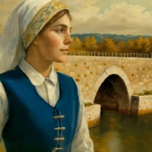 El cartel de las Mondas rinde homenaje al puente 'romano' de Talavera tras su derrumbe