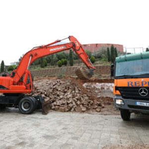 Las obras del nuevo Centro de Mayores de Buenavista, en marcha con la construcción del muro de contención