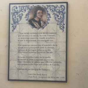 Talavera aúna cerámica y literatura en un mural dedicado al Arcipreste de Hita y su Libro del Buen Amor