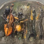 Una de las pinturas de 'El Bop del Greco' de Jazzamoart Cedida por el autor