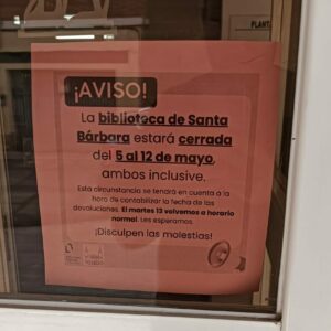 Reprochan el cierre de la biblioteca de Santa Bárbara varios días ante la falta de reemplazo