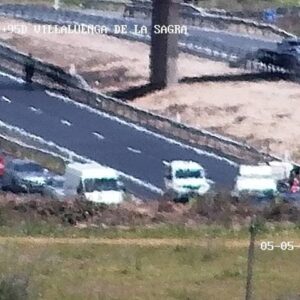 Fallece el conductor de una furgoneta al salirse de la A-42 en Villaluenga y chocar contra un quitamiedos