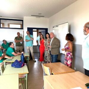 Composiciones con plantas en Olías, ejemplo de los 'Talleres +' que emplean a 330 personas Toledo