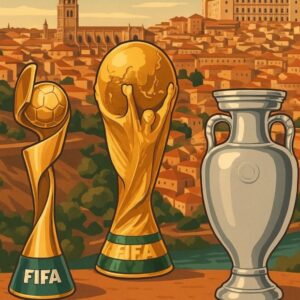 Toledo expondrá los trofeos de los Mundiales de Fútbol de 2010 y 2023 y el de la Eurocopa del pasado año