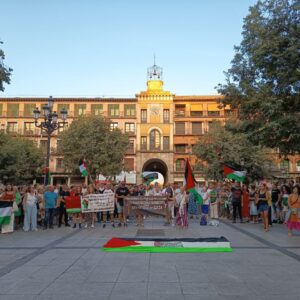 Toledo se concentra de nuevo contra el genocidio en Gaza y recuerda al periodista palestino Anas al Sharif
