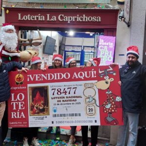 La Caprichosa reparte suerte un año más con un cuarto y un quinto premio en la Lotería de Navidad