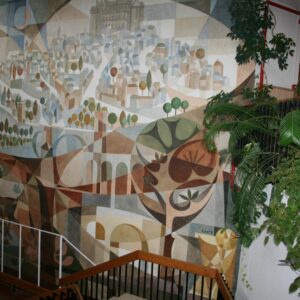 El legado escondido de Carpe en el IES Universidad Laboral, un mural artístico que será Elemento de Interés Patrimonial