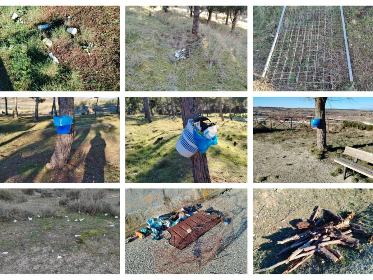 Denuncian el "abandono" de la Fuente del Moro y el peligro por restos de objetos