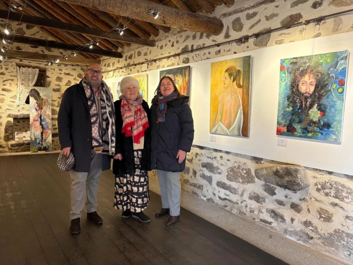 La artista Avelina Sánchez-Carpio expone su 'Galería de retratos' en Melque hasta mediados de marzo